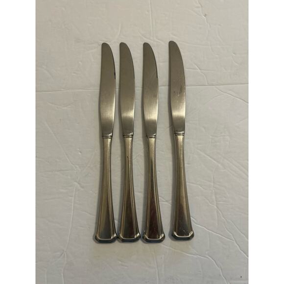 Vtg Oneida Maestro St Leger Aberdeen Stainless Flatware Dinner Knives Set Of 4 - Picture 6 of 7